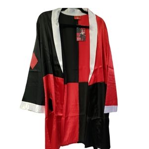 Harley Quinn Satin Robe NWT
